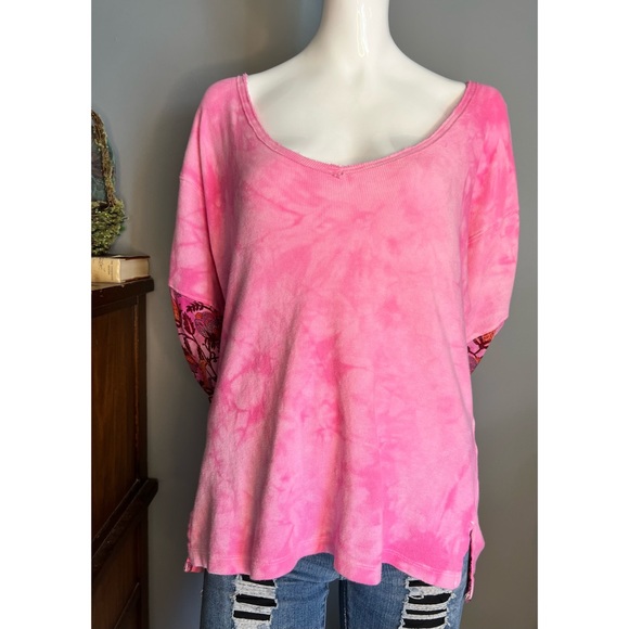 Anthropologie : dyed mixed material blouse - Picture 3 of 14